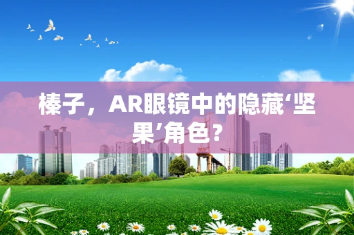 榛子，AR眼镜中的隐藏‘坚果’角色？