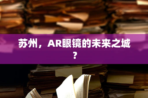 苏州，AR眼镜的未来之城？