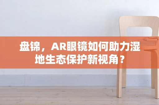 盘锦，AR眼镜如何助力湿地生态保护新视角？